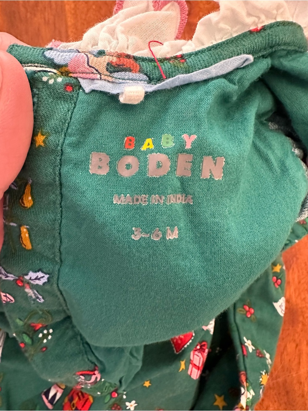 Baby Boden Green Nutcracker & Ballerina Smocked Dress - Picture 2 of 2